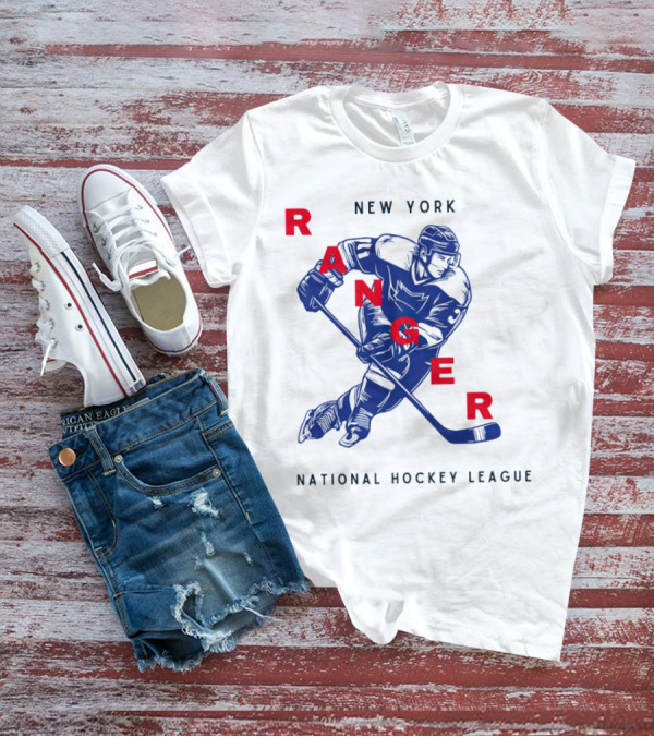 New York Ranger National Hockey League Vintage Player T-Shirt