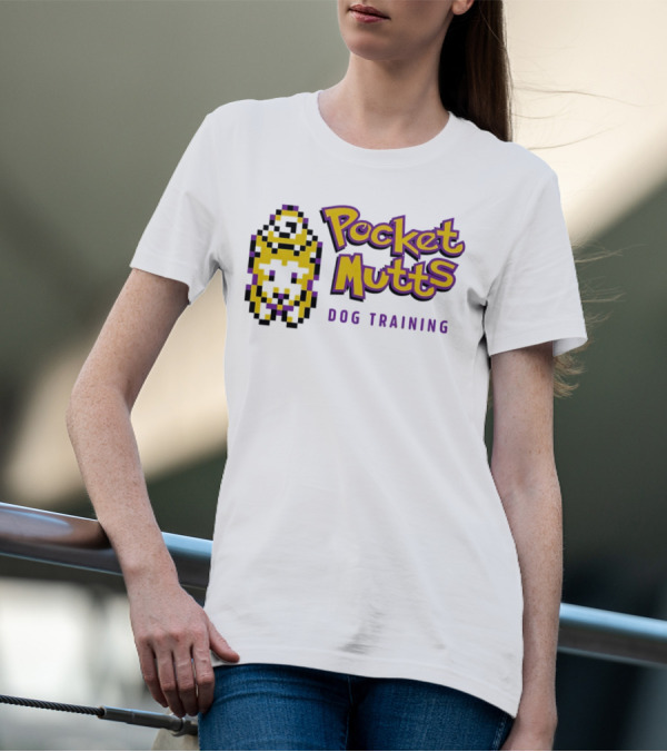 Pocket Mutts Dog Training Pixel T-Shirt