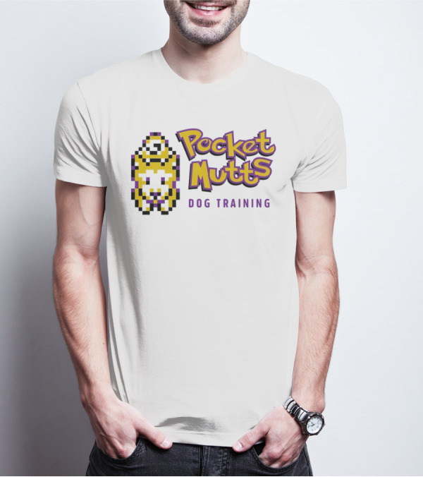 Pocket Mutts Dog Training Pixel T-Shirt