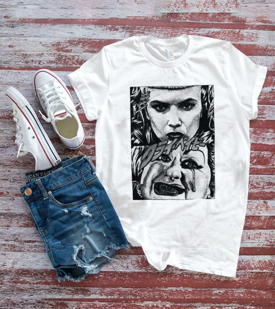 Mobshity Cry Baby John Waters Japanese Comic Style Faces T-Shirt
