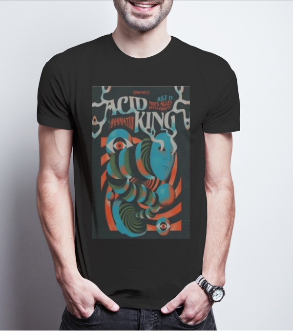 Acid King July 15 Moe's Alley Santa Cruz Mammatus T-Shirt