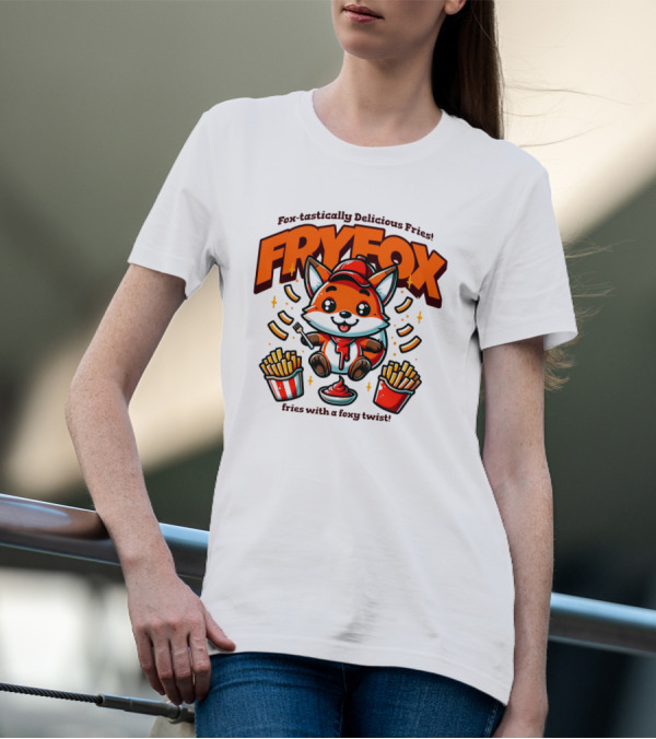 FRYFOX Fox-tastically Delicious Fries With A Foxy Twist T-Shirt