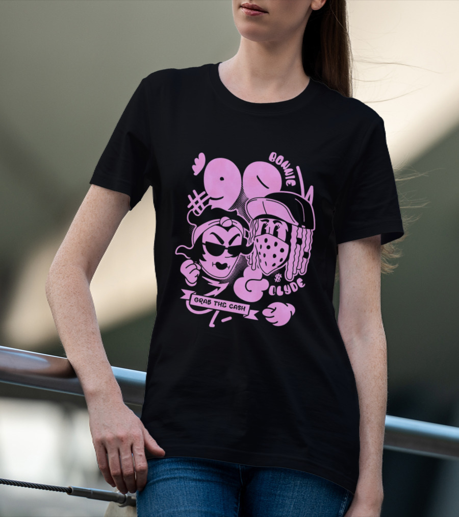 90 Bonnie And Clyde Grab The Cash T-Shirt
