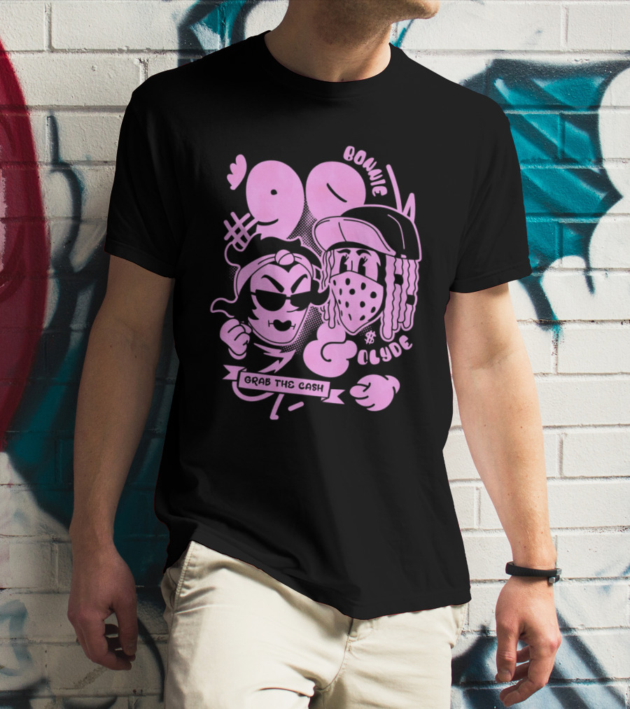 90 Bonnie And Clyde Grab The Cash T-Shirt