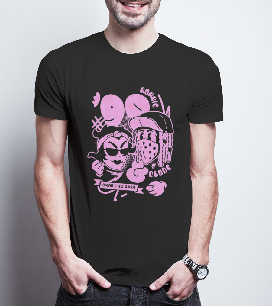 90 Bonnie And Clyde Grab The Cash T-Shirt