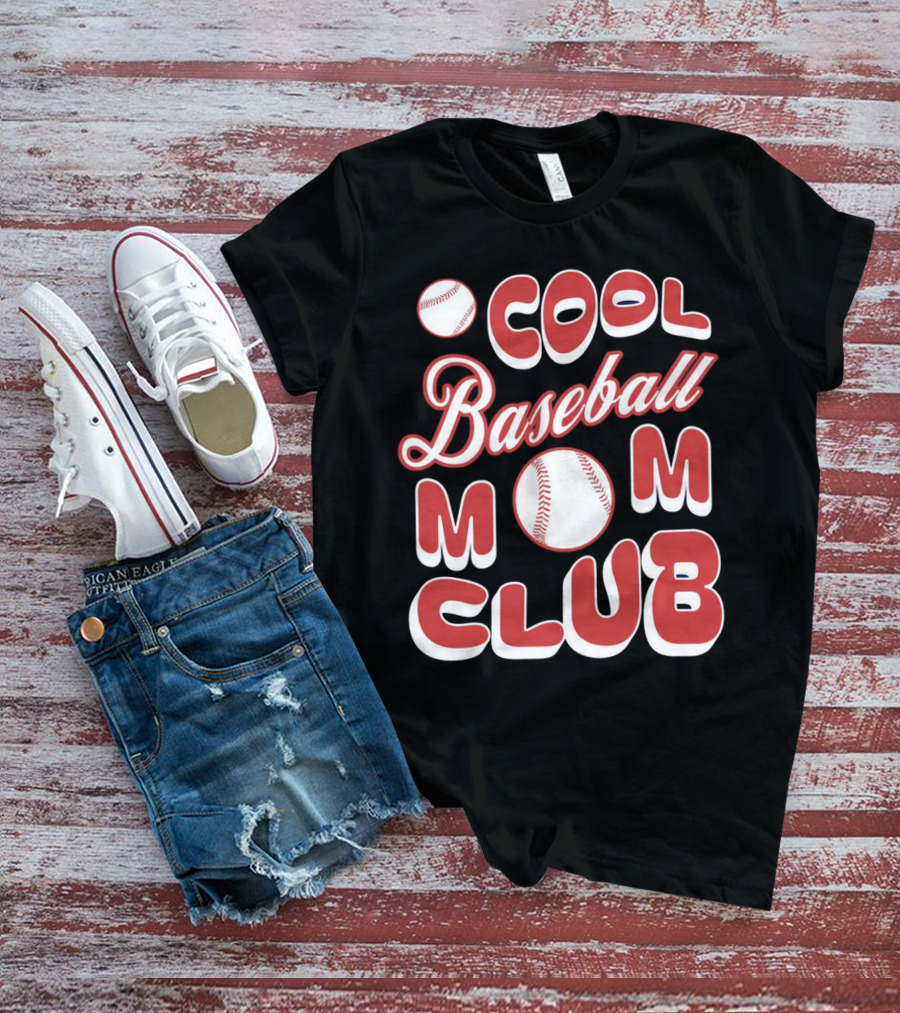 Cool Baseball Mom Club Baseball T-Shirt