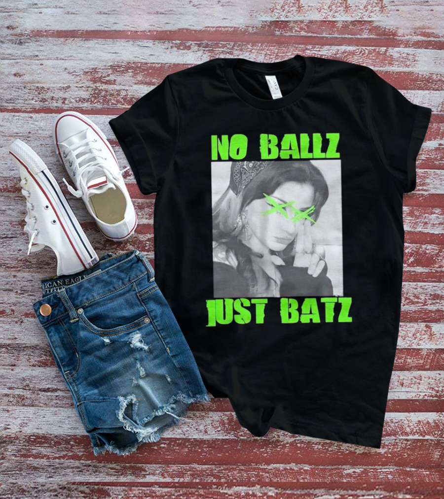 No Ballz Just Batz Bandana Girl Green X Eyes T-Shirt