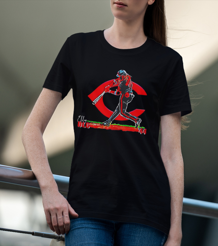 Elly De La Cruz DLC Cincinnati Reds 44 Baseball Player T-Shirt