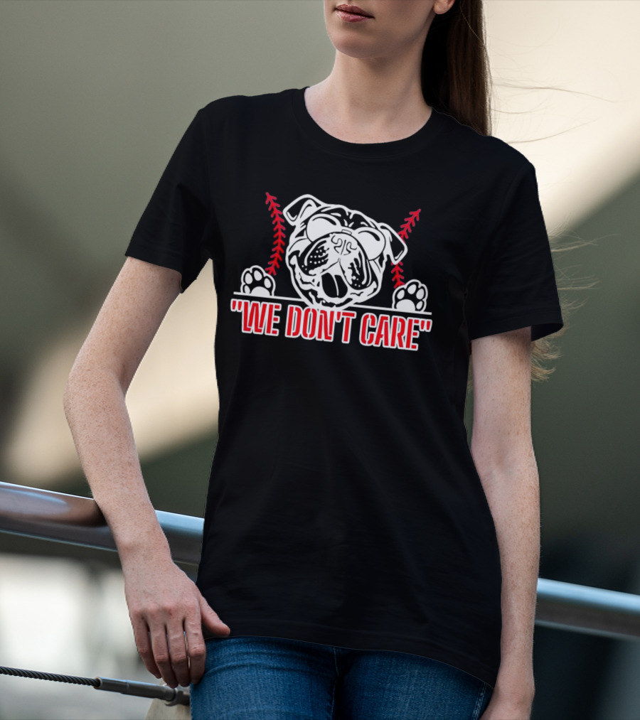 Louisiana Tech Bulldogs We Don’t Care Bulldog Mascot T-Shirt