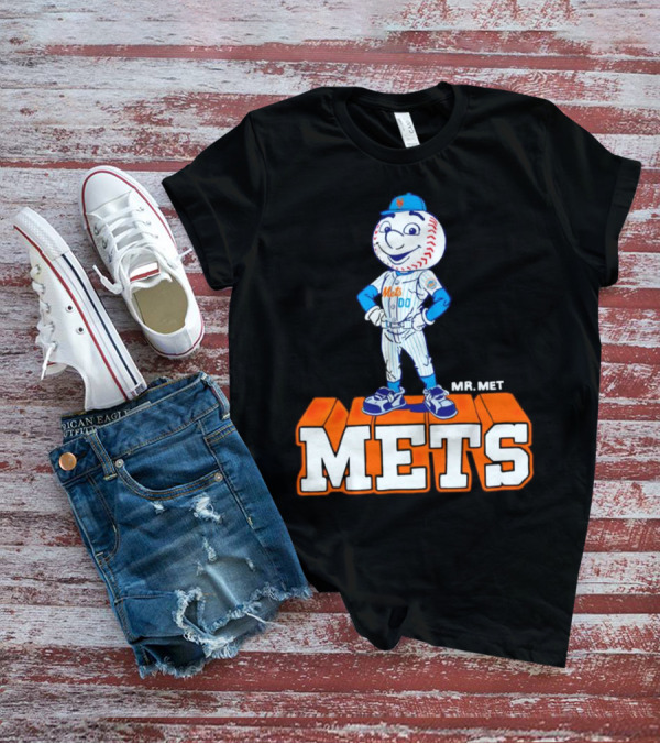 Mr Met New York Mets Baseball Mets Mascot T-Shirt