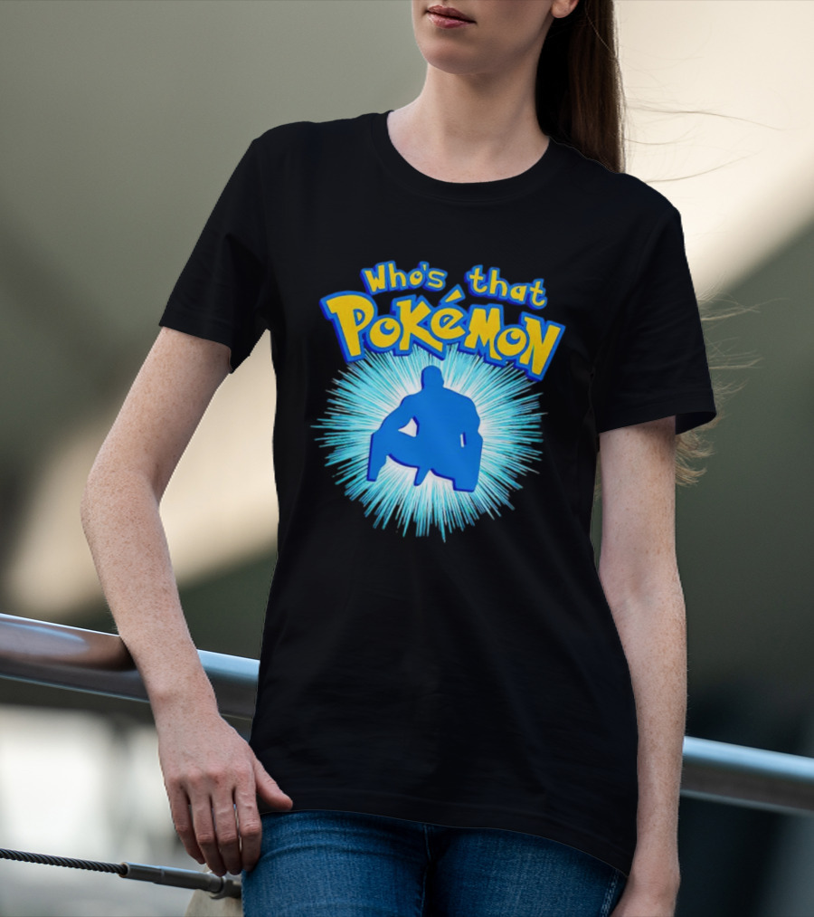 Who's That Pokémon Barry Wood Silhouette Burst T-Shirt