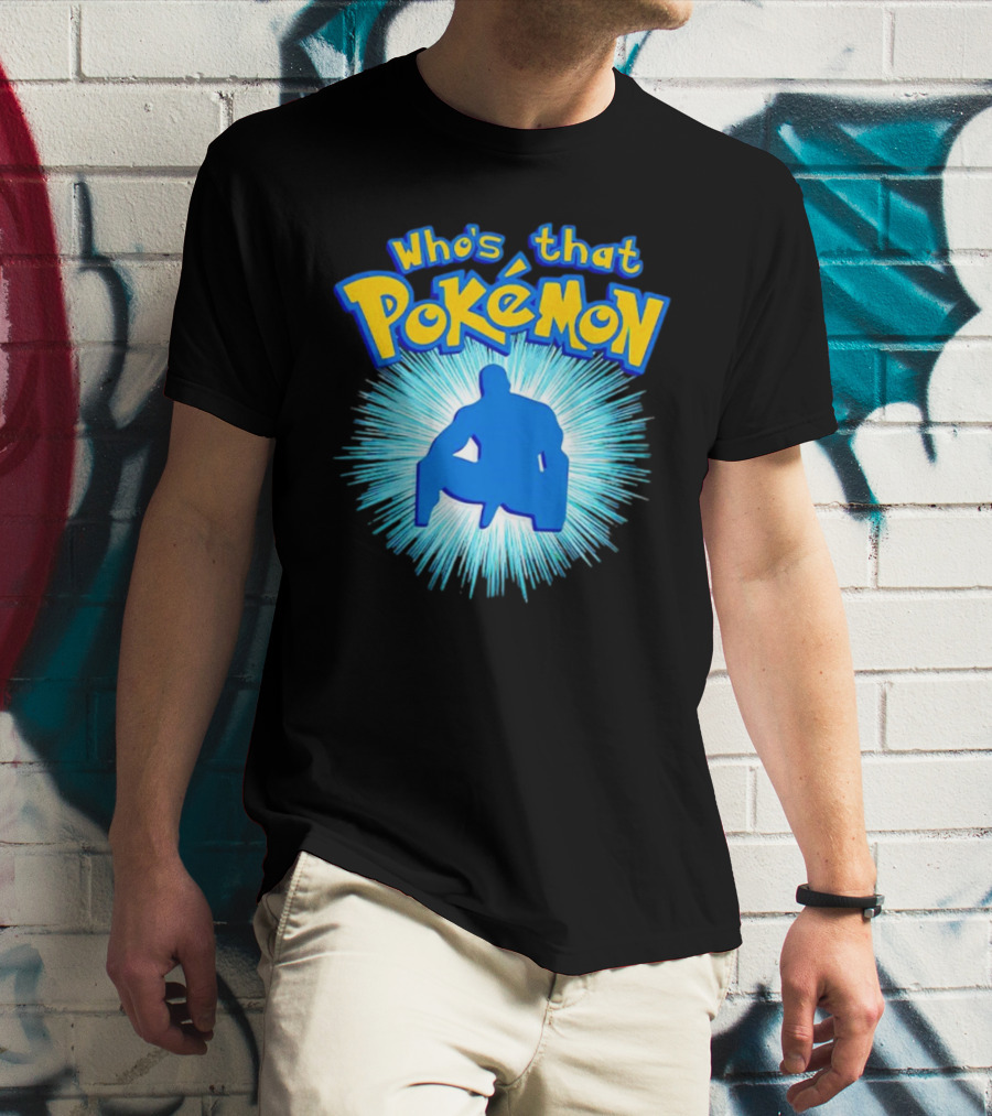 Who's That Pokémon Barry Wood Silhouette Burst T-Shirt