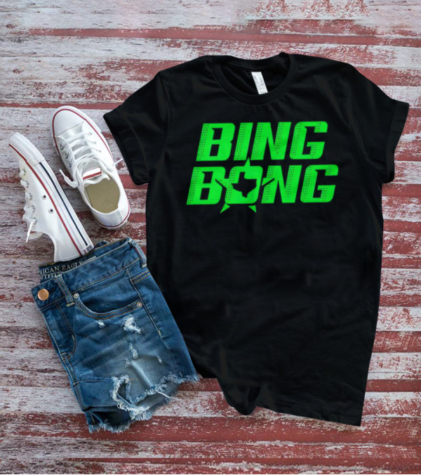 Dallas Stars Bing Bong Sports Text Logo Star Emblem T-Shirt