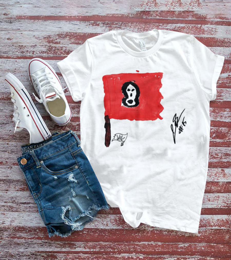 Rookies Paint Tampa Bay Buccaneers Flag Artwork #15 T-Shirt