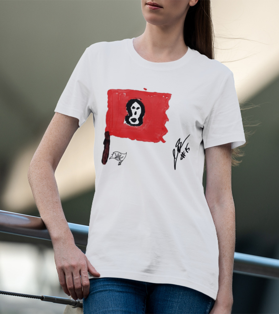 Rookies Paint Tampa Bay Buccaneers Flag Artwork #15 T-Shirt