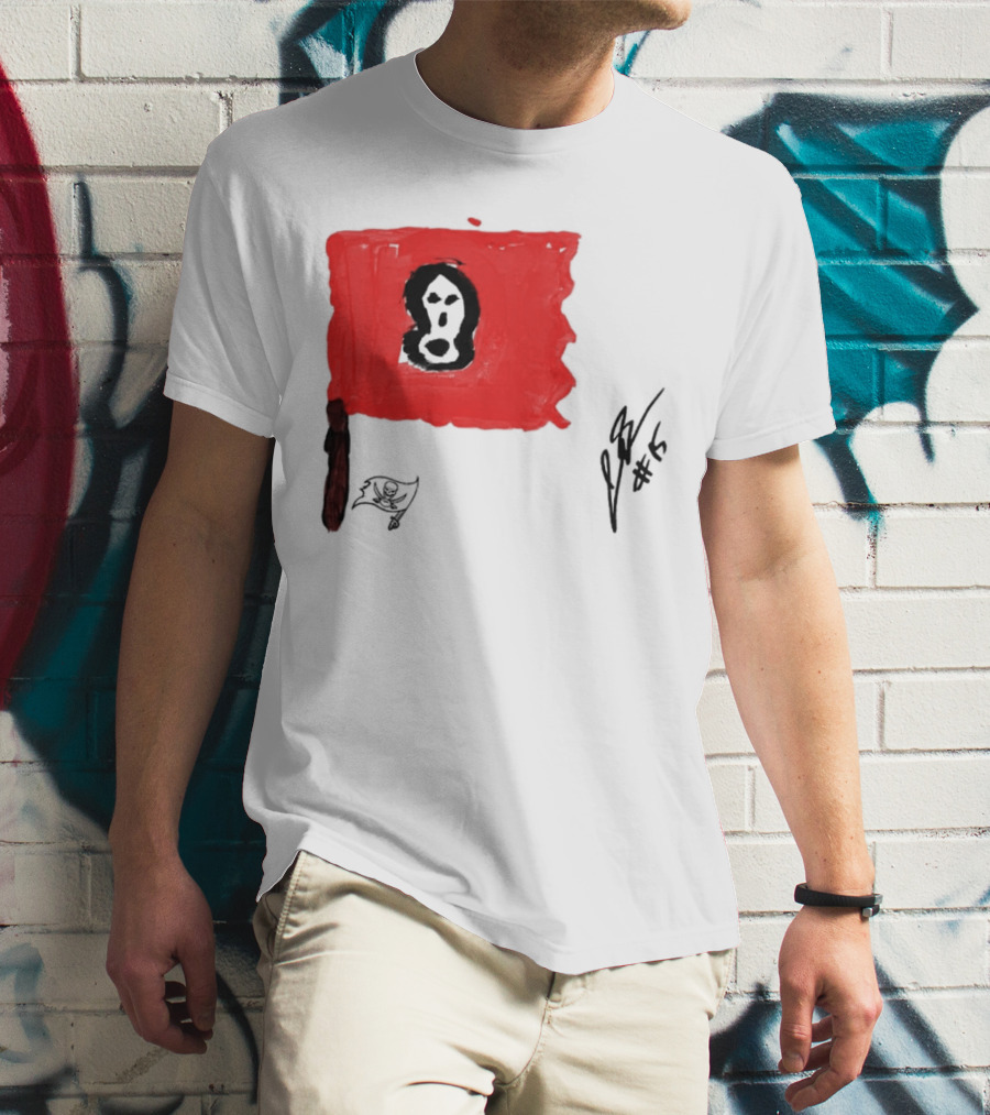 Rookies Paint Tampa Bay Buccaneers Flag Artwork #15 T-Shirt