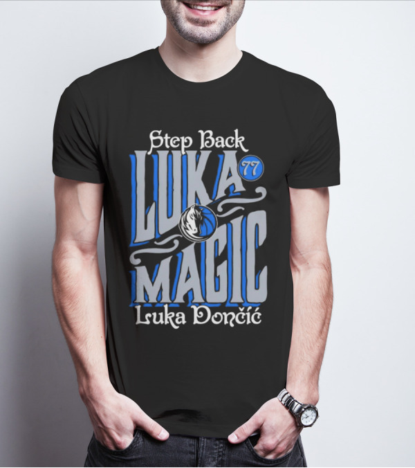 Step Back Luka Magic 77 Luka Dončić Dallas Mavericks T-Shirt