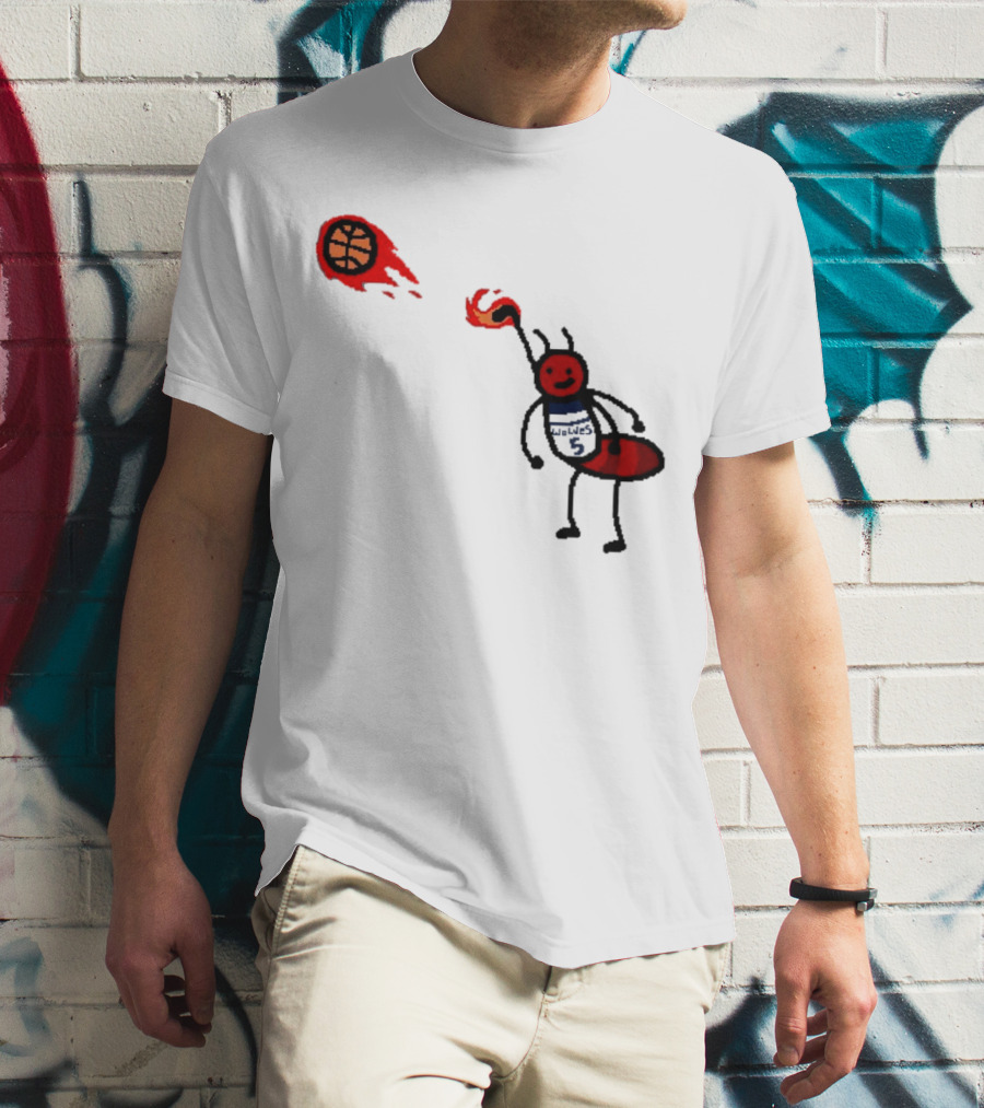 Anthony Edwards Minnesota Timberwolves Fire Ant Basketball T-Shirt