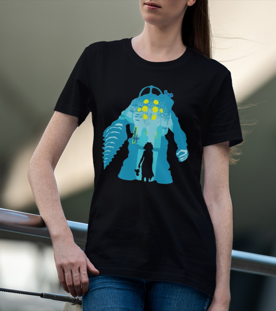 Big Daddy And Little Sister BioShock Underwater Adventure T-Shirt