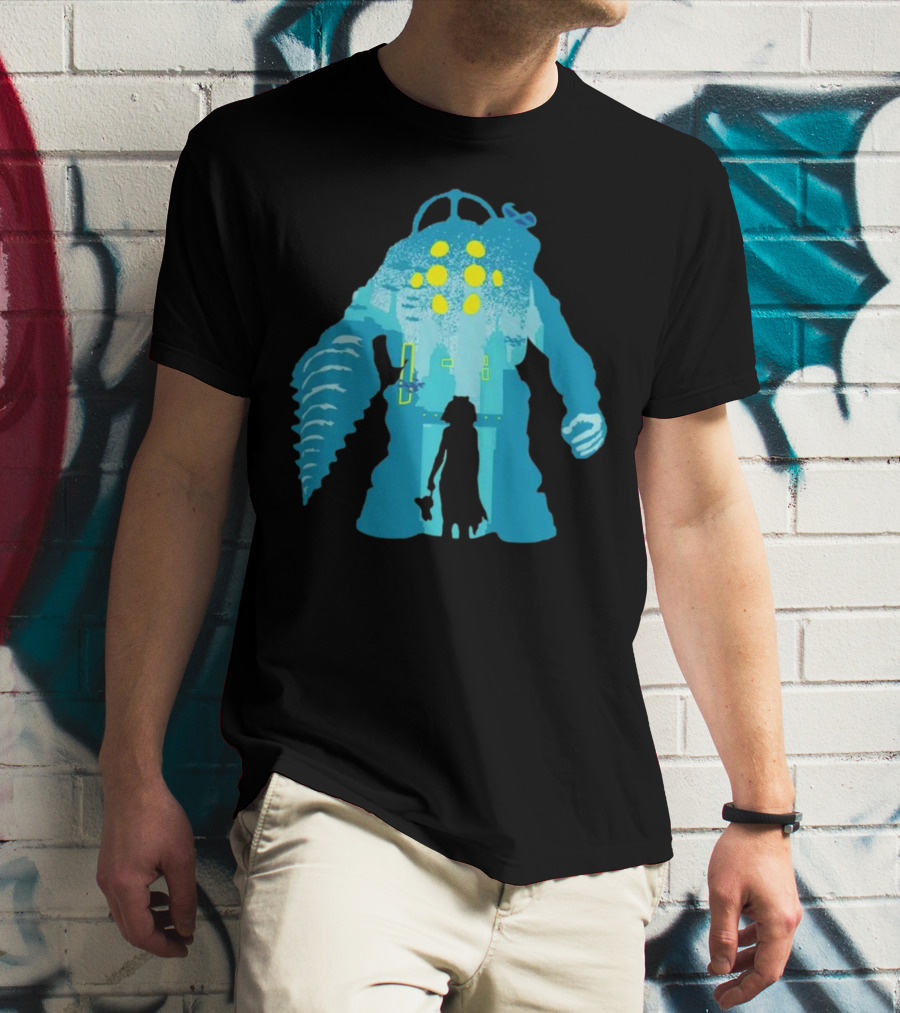 Big Daddy And Little Sister BioShock Underwater Adventure T-Shirt