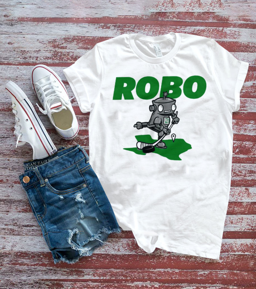 Robo Robot Playing Hockey T-Shirt