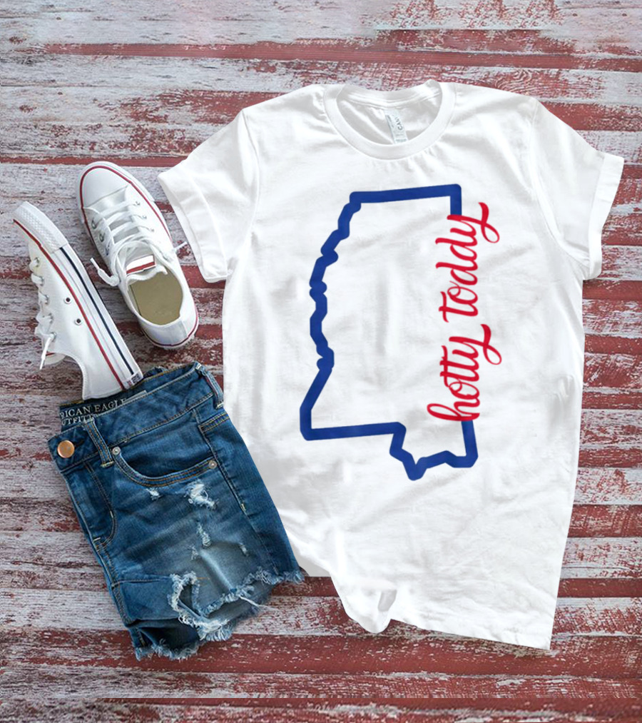 Mississippi Map Hotty Toddy T-Shirt