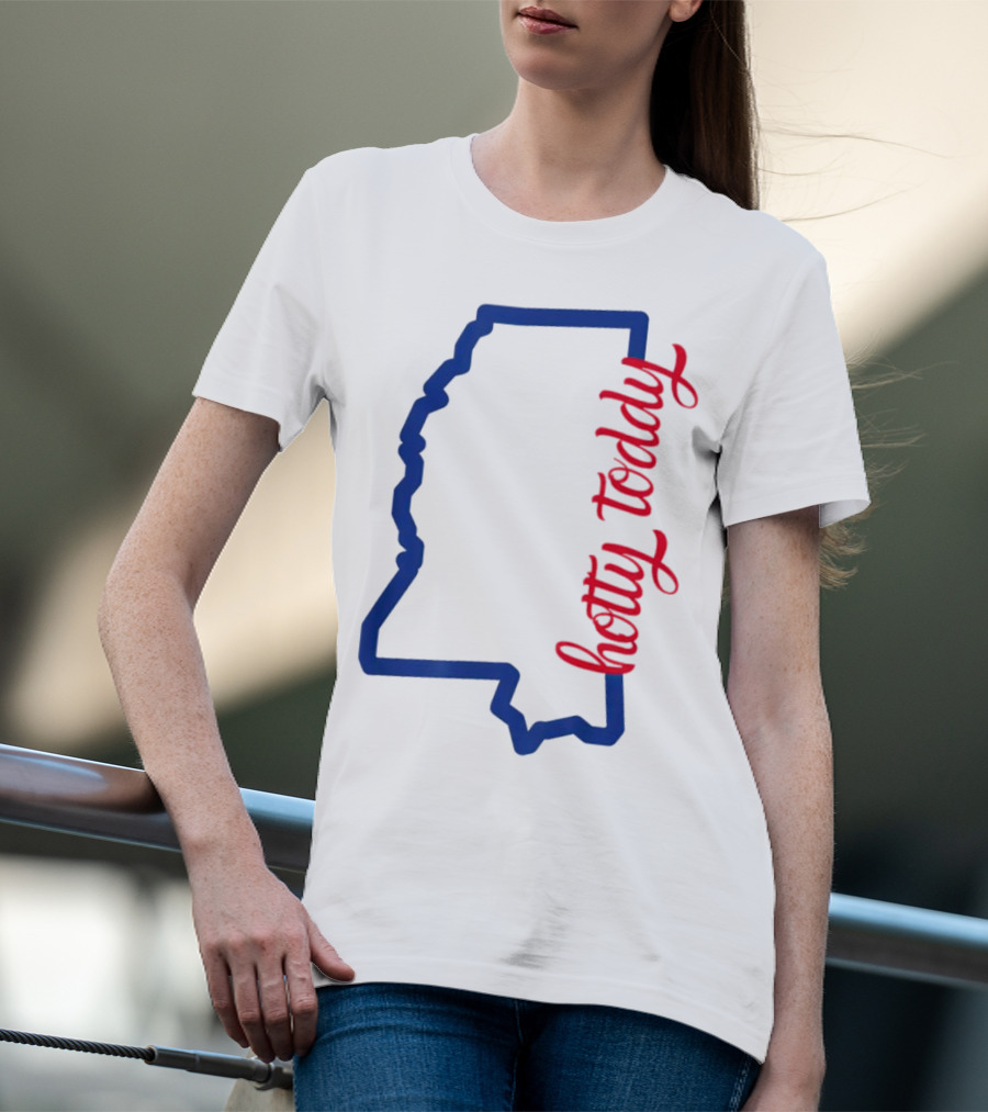 Mississippi Map Hotty Toddy T-Shirt