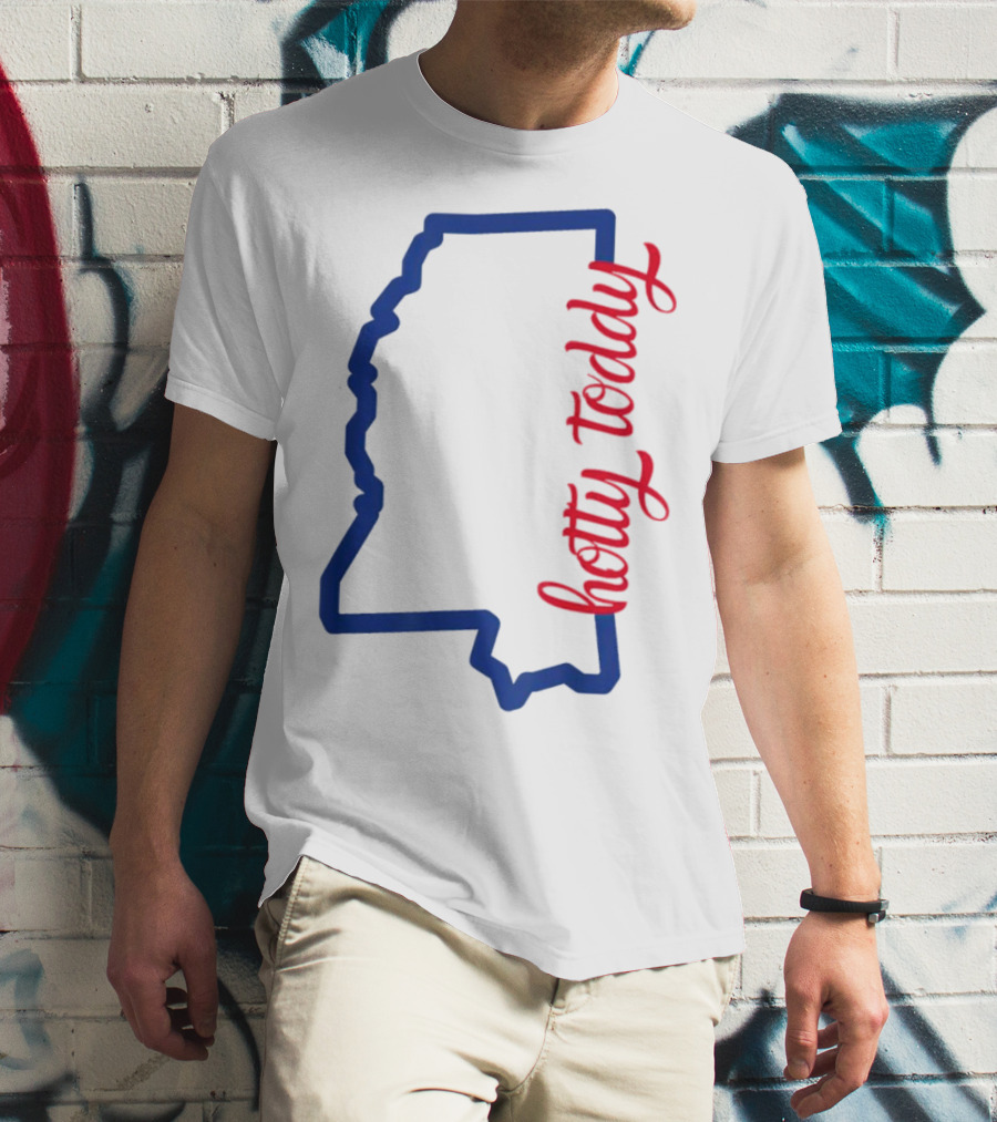 Mississippi Map Hotty Toddy T-Shirt