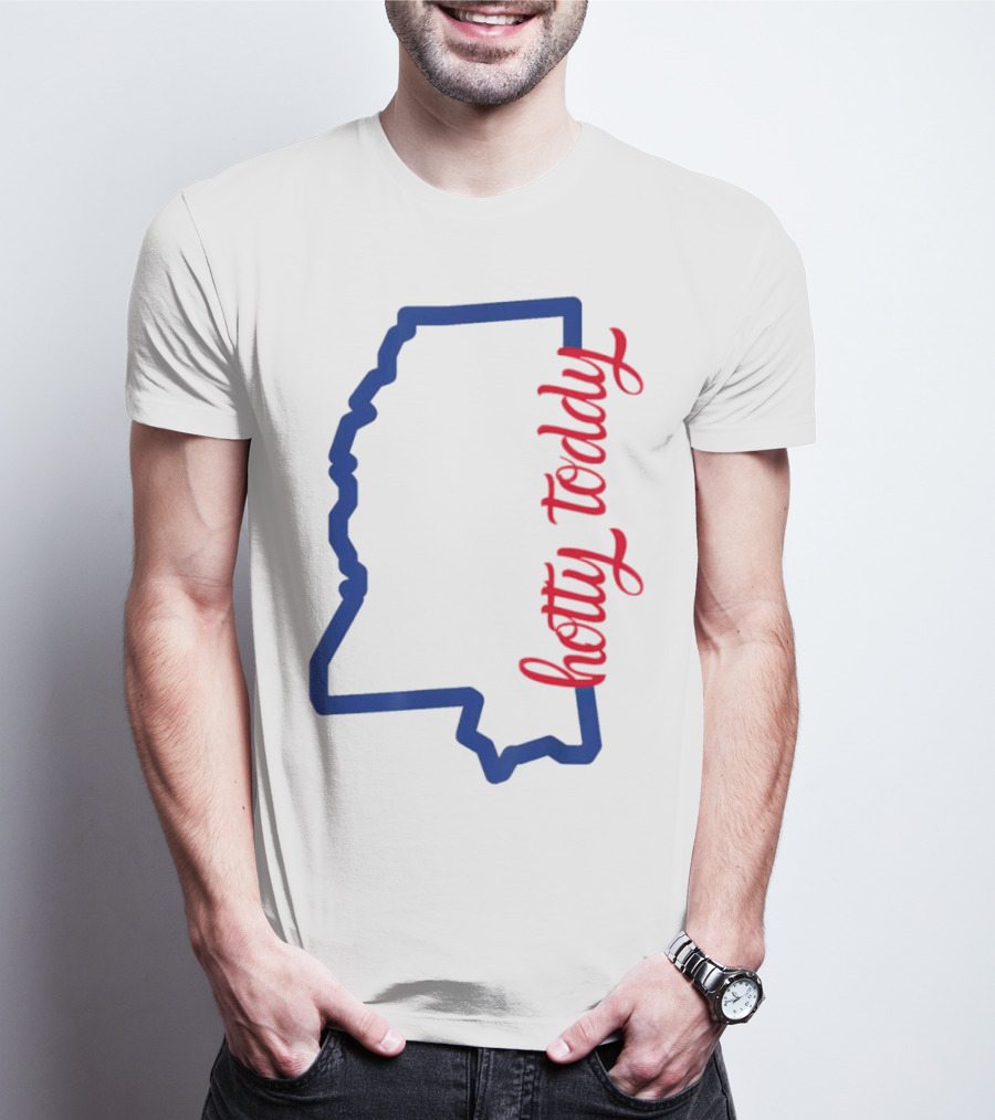 Mississippi Map Hotty Toddy T-Shirt