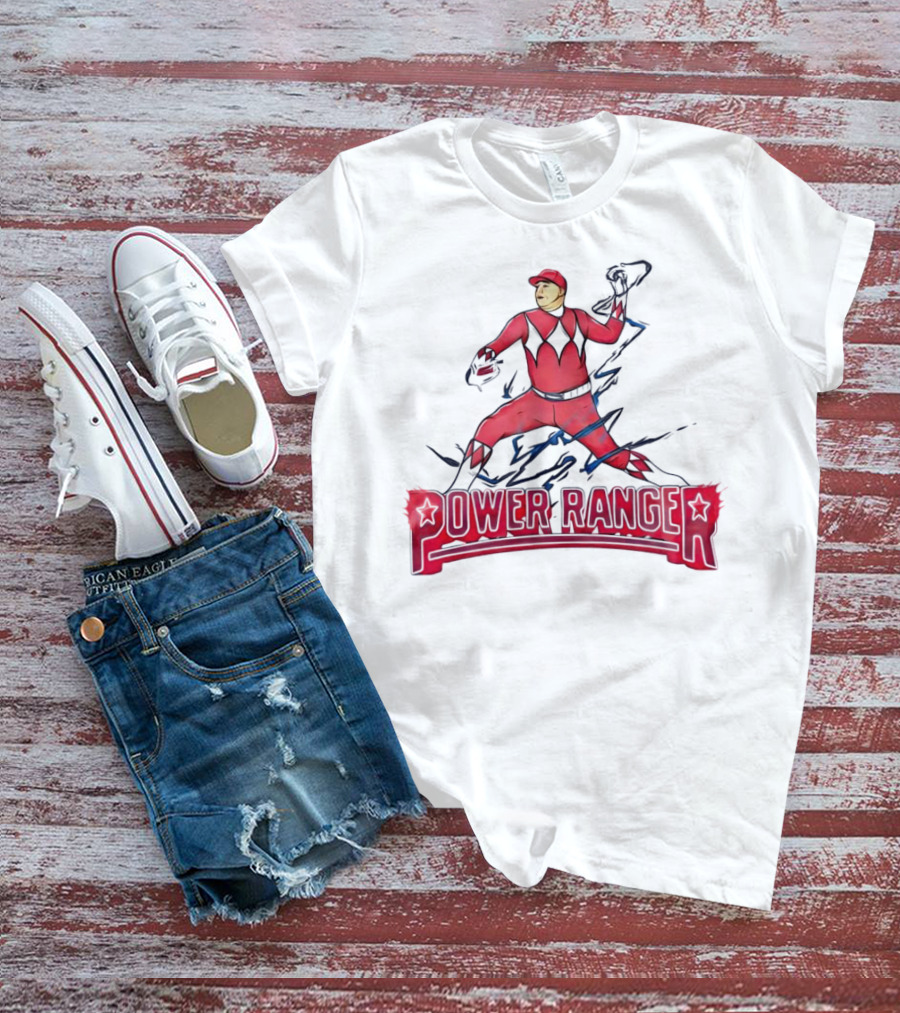 Power Ranger Ranger Suarez Baseball Pitcher Mashup T-Shirt