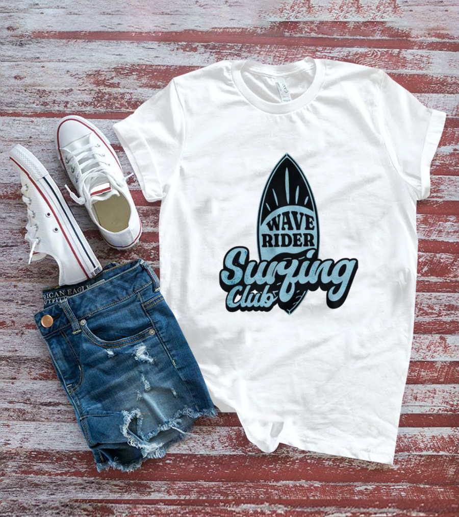 Wave Rider Surfing Club Surfboard T-Shirt