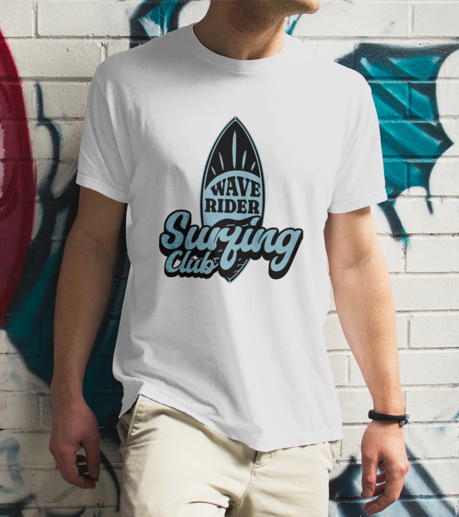 Wave Rider Surfing Club Surfboard T-Shirt