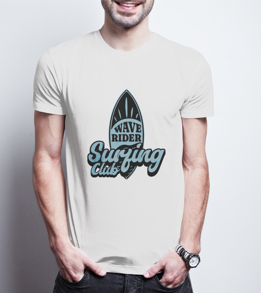 Wave Rider Surfing Club Surfboard T-Shirt