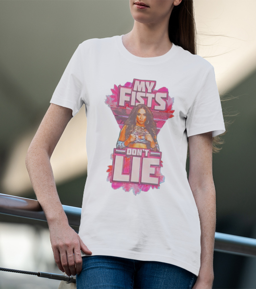 Lola Vice My Fists Don’t Lie Teal T-Shirt