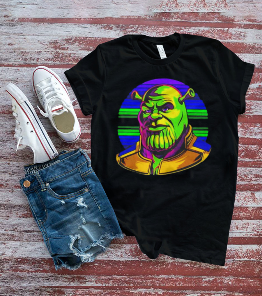 Shrek Thanos Fusion Shreknos Pop Art Crossover T-Shirt