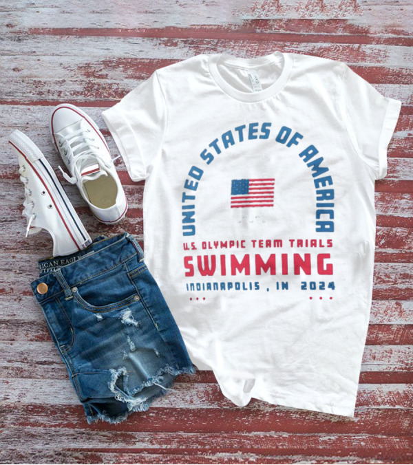 UNITED STATES OF AMERICA U.S. OLYMPIC TEAM TRIALS SWIMMING INDIANAPOLIS IN T-Shirt