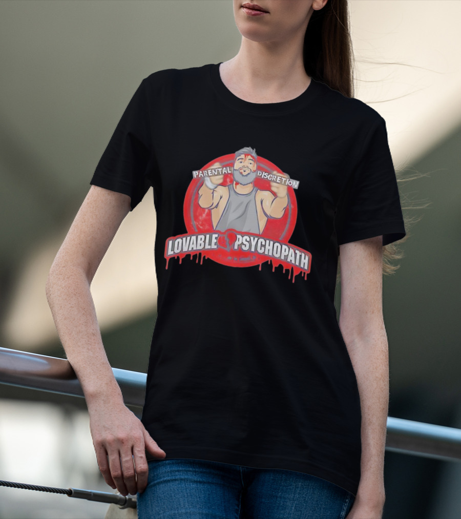 Parental Discretion Lovable Psychopath Tommy Vendetta T-Shirt