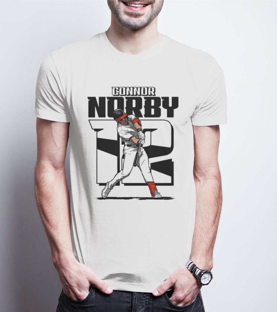 Connor Norby Baltimore Orioles Number 12 Player T-Shirt