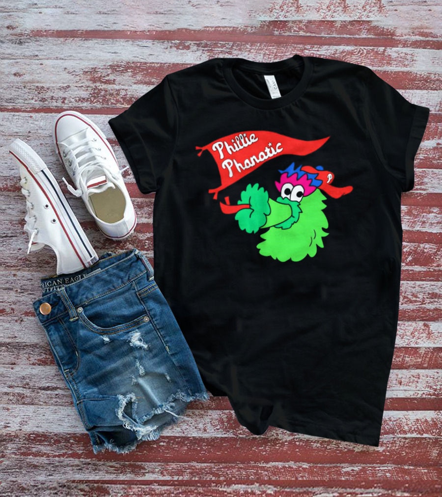 Phillie Phanatic Philadelphia Phillies Mascot Banner T-Shirt