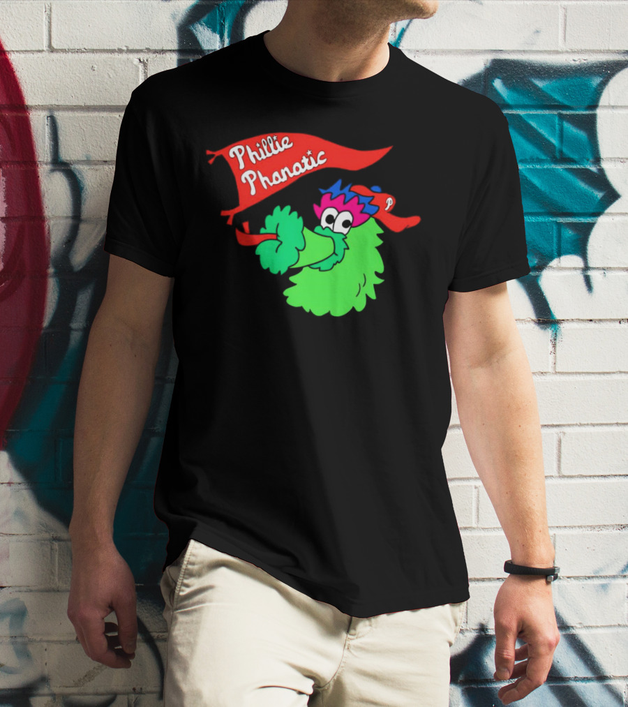 Phillie Phanatic Philadelphia Phillies Mascot Banner T-Shirt