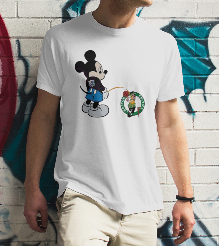 Mickey Mouse Dallas Mavericks Versus Boston Celtics T-Shirt