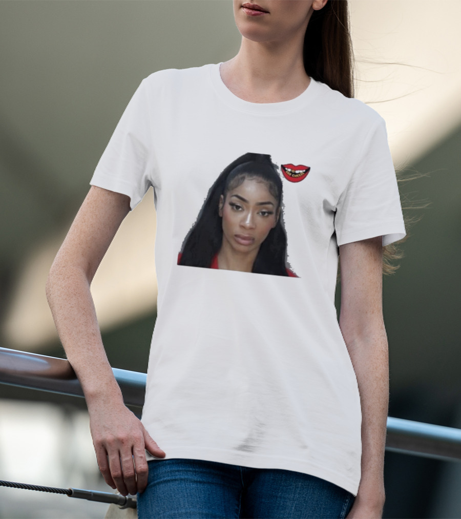 Tommie Lee Arrested Mugshot With Red Lips T-Shirt