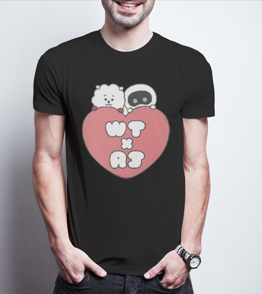WT X RJ Heart Cute Collaboration T-Shirt