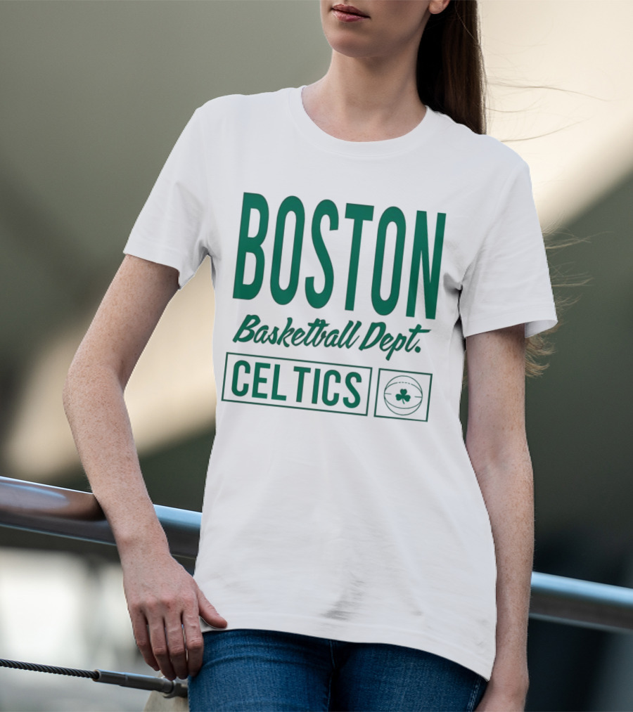 Boston Celtics Basketball Dept Celtics Shamrock T-Shirt