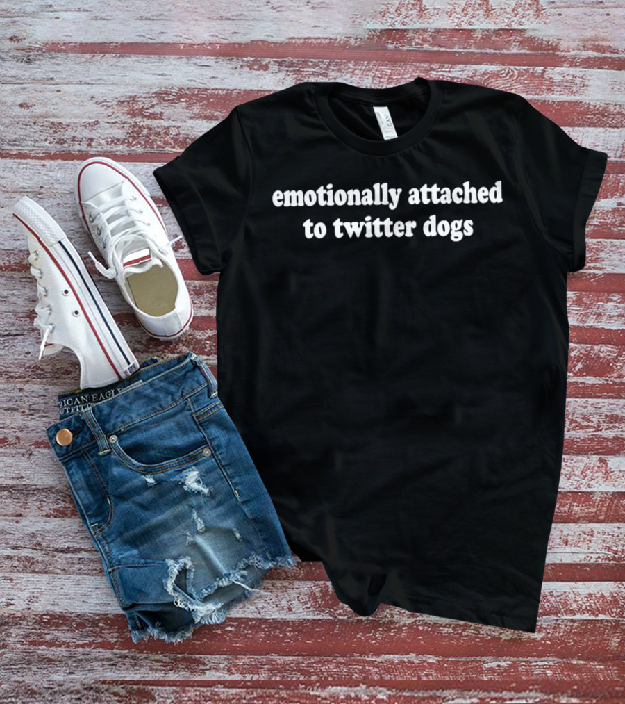 Emotionally Connected With Twitter Dogs Community Attachment T-Shirt