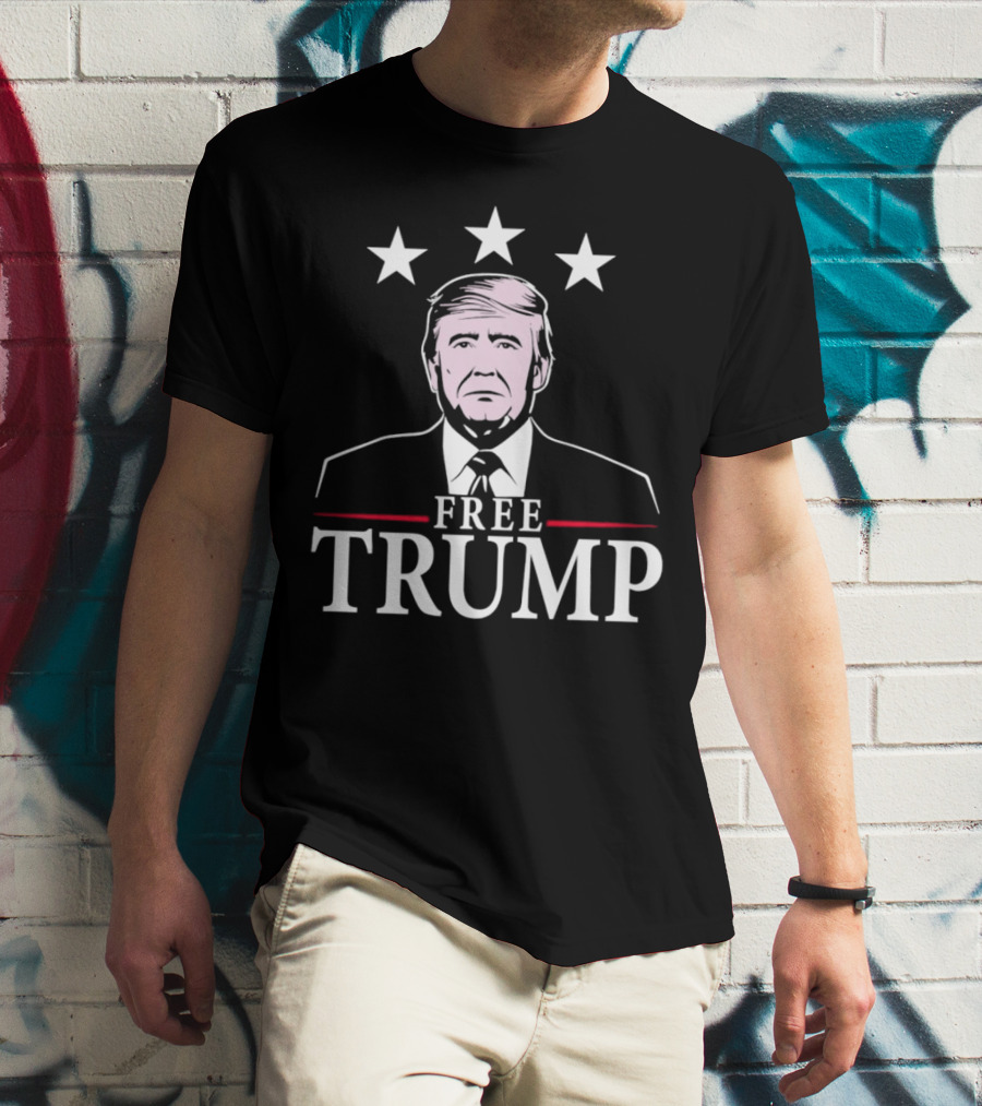 Free Trump 2024 Stars American Back T-Shirt