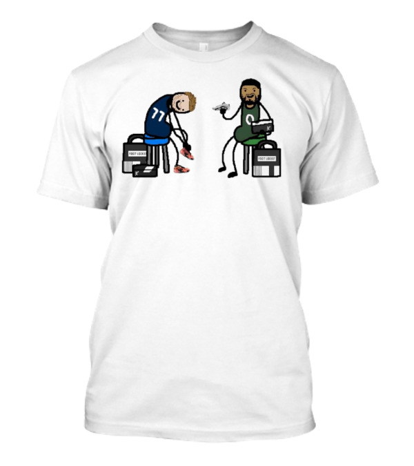 Luka And Tatum Preparing For Basketball Finals Showdown T-Shirt