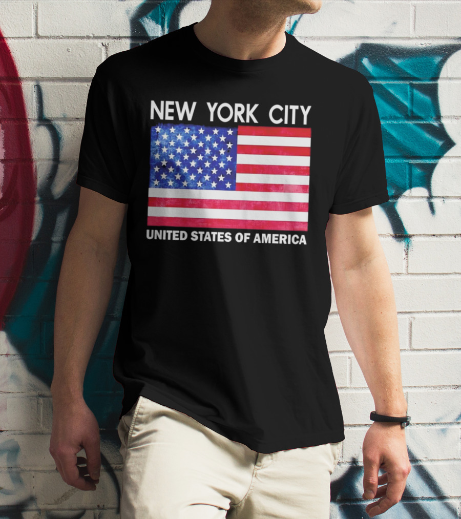 NEW YORK CITY UNITED STATES OF AMERICA FLAG T-Shirt