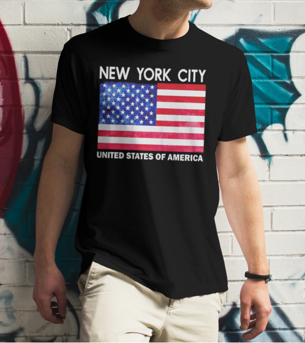 NEW YORK CITY UNITED STATES OF AMERICA FLAG T-Shirt