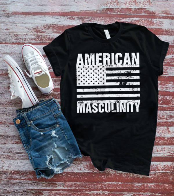 AMERICAN MASCULINITY USA FLAG T-Shirt